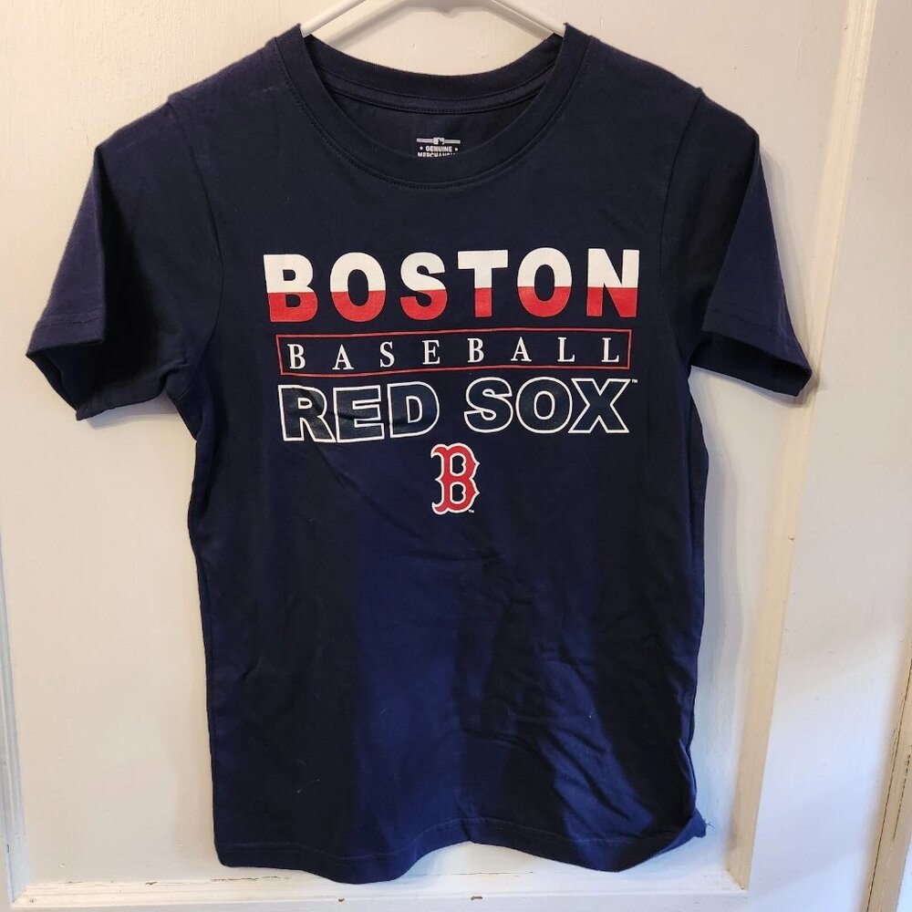 Boys Medium 8 Boston Red Sox short sleeve tshirt navy